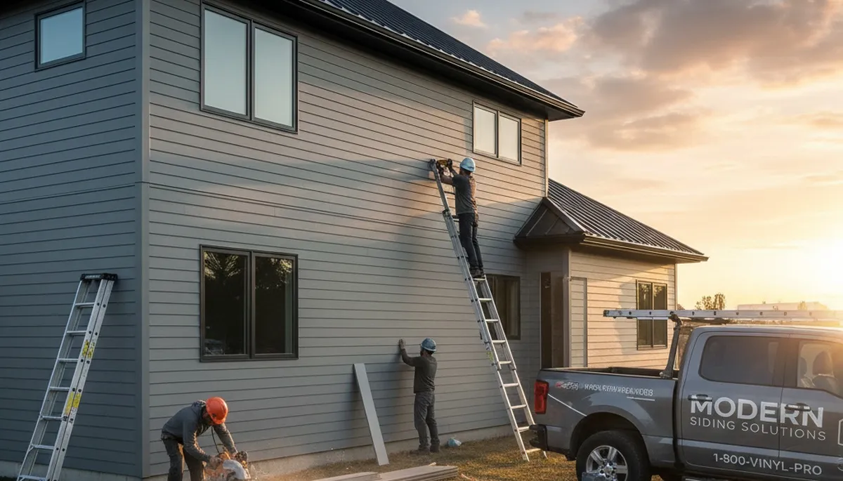 Professional vinyl siding installation on home exterior in Colorado Springs, CO